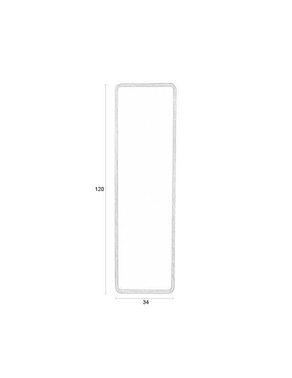 Nyko Rubberwood Mirror - Rectangle - Large