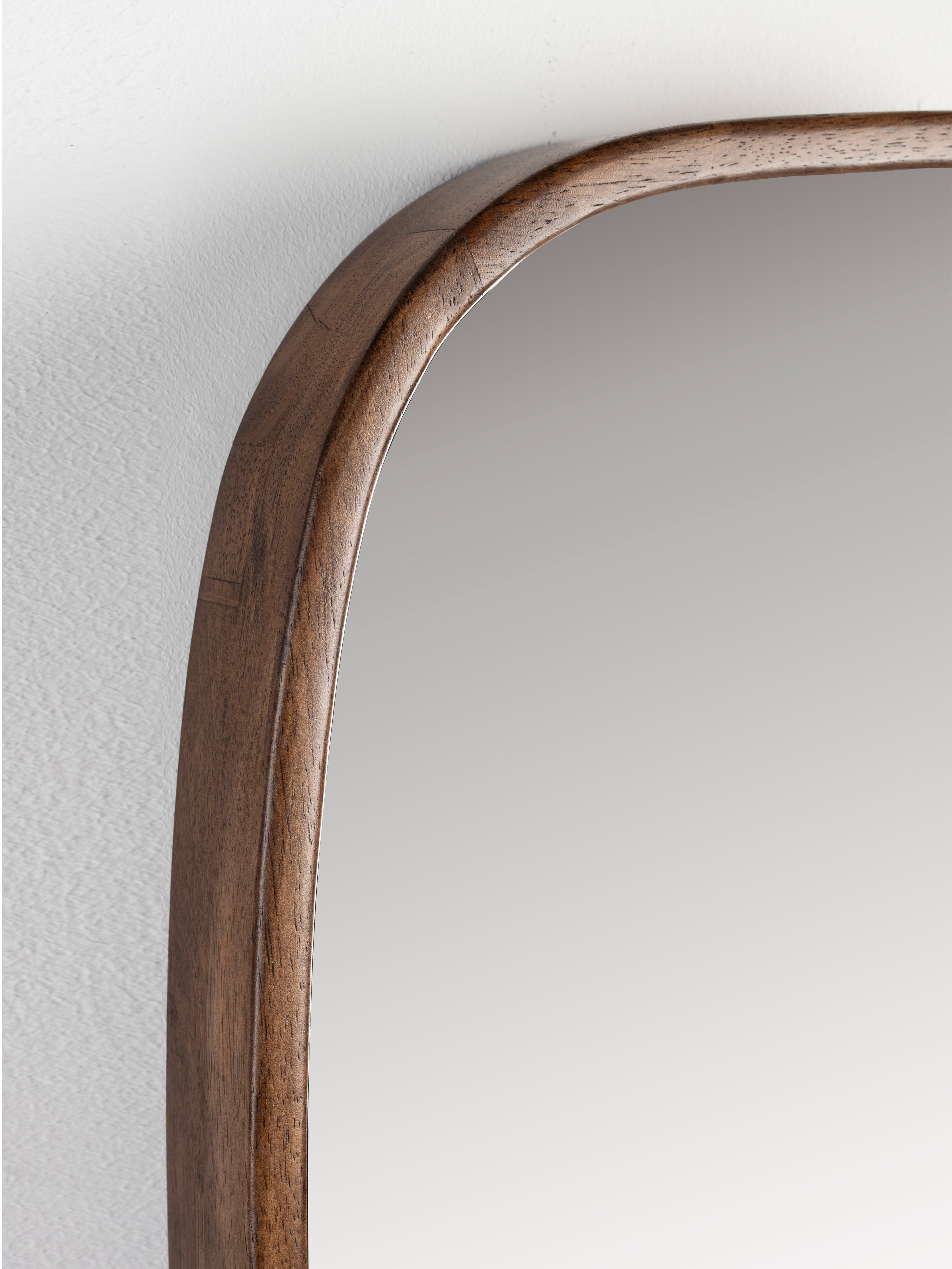 Nyko Rounded Rubberwood Mirror - Medium