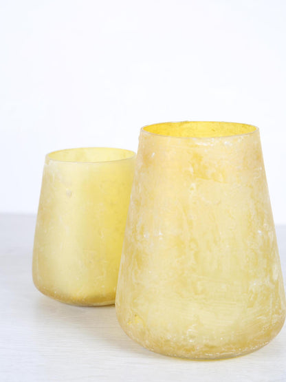 Ceirrah Glass Vase Stormlight  - Yellow - 2 Sizes Available