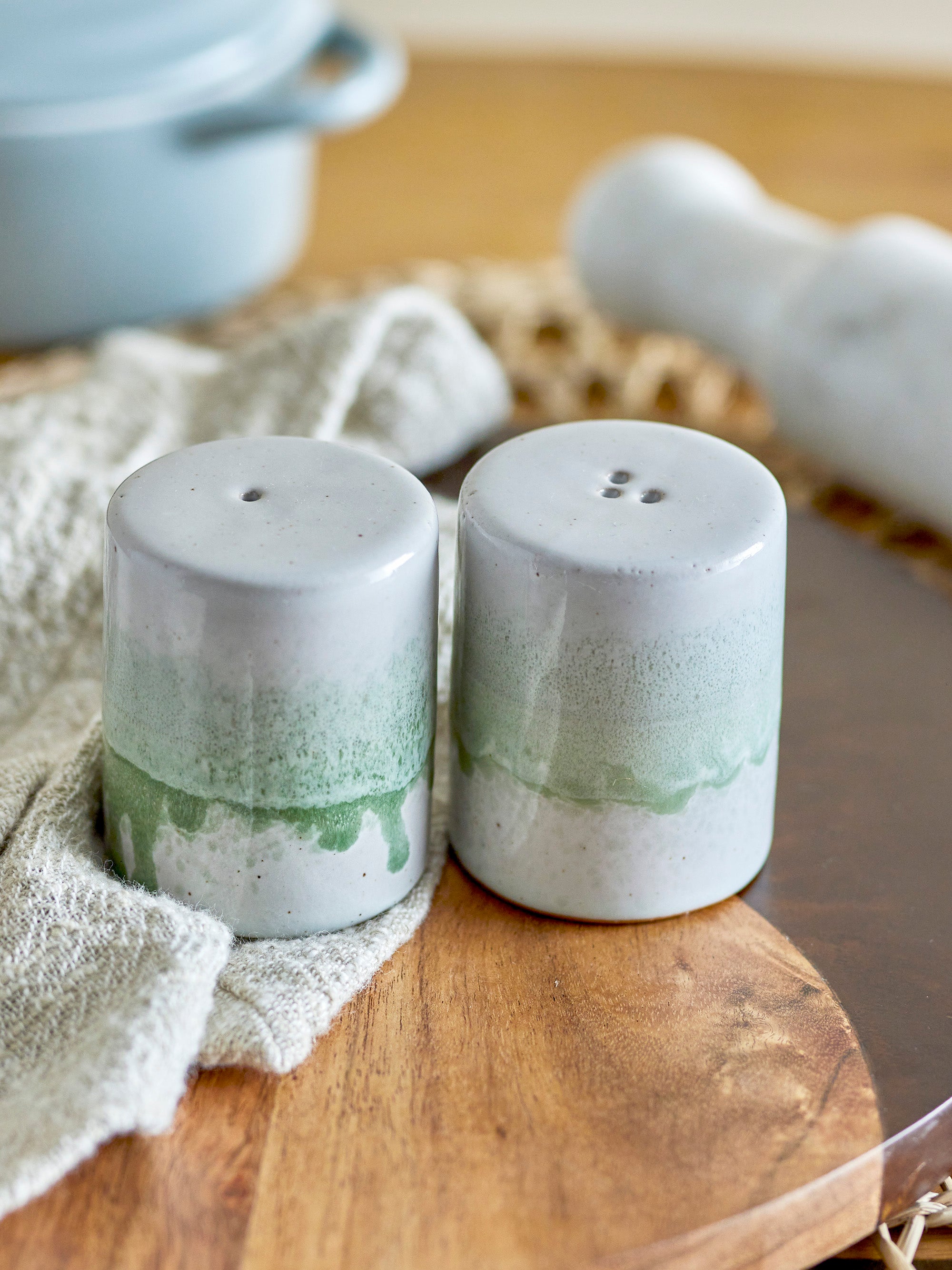 Paula Salt &amp; Pepper Shaker Set - 2 Options Available - Stoneware