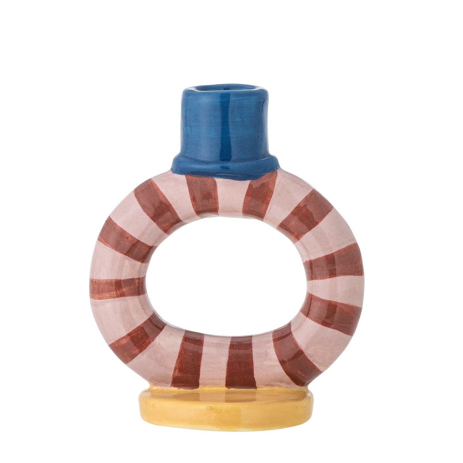Tacana Candle Holder - Blue - Stoneware