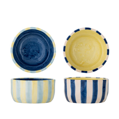 Phoenix Hand Painted Striped Bowl - 2 Colours Available