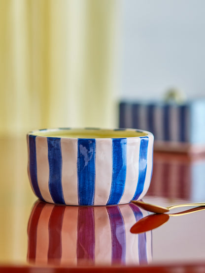 Phoenix Hand Painted Striped Bowl - 2 Colours Available