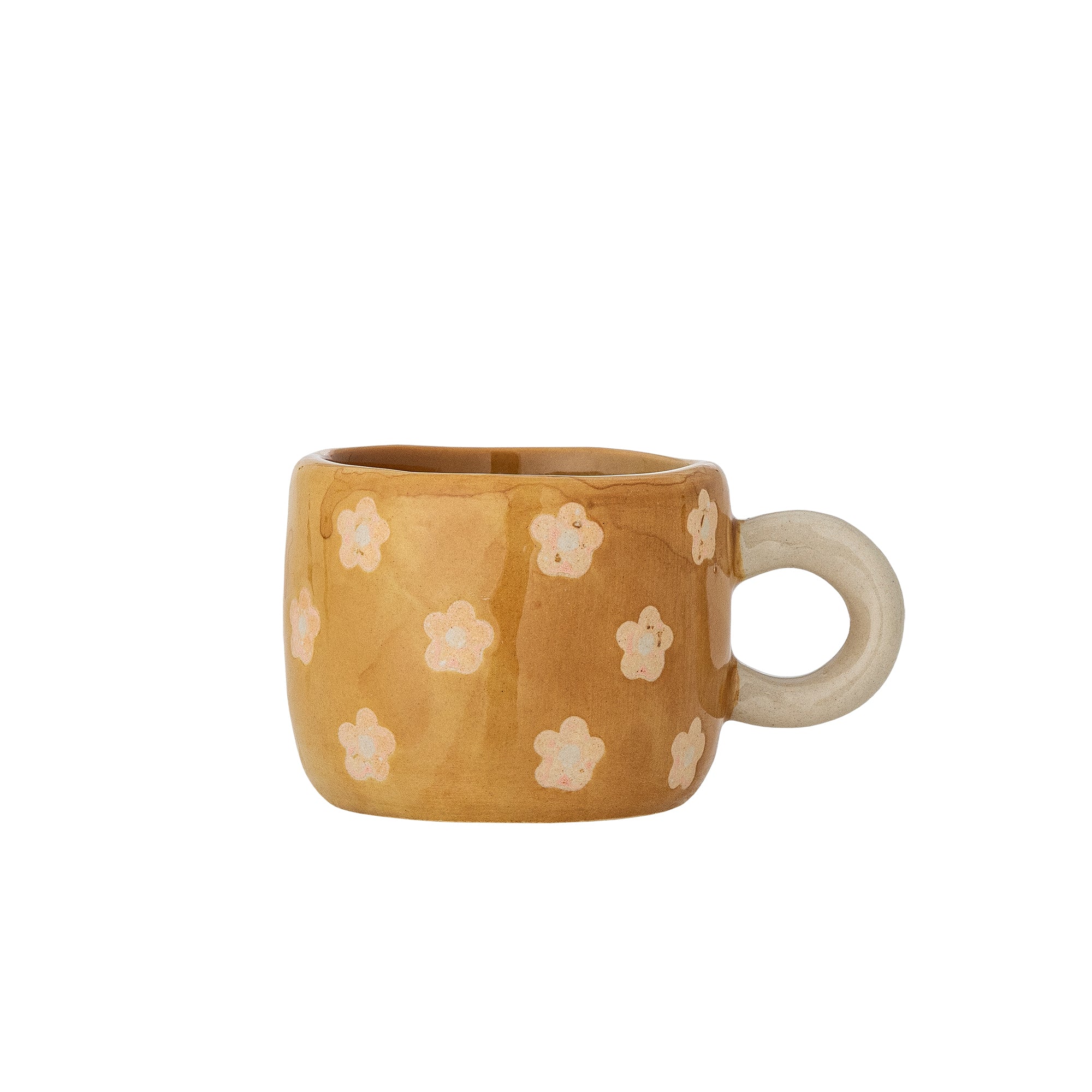 Nini Mini Mug- Ochre, Brown - Stoneware
