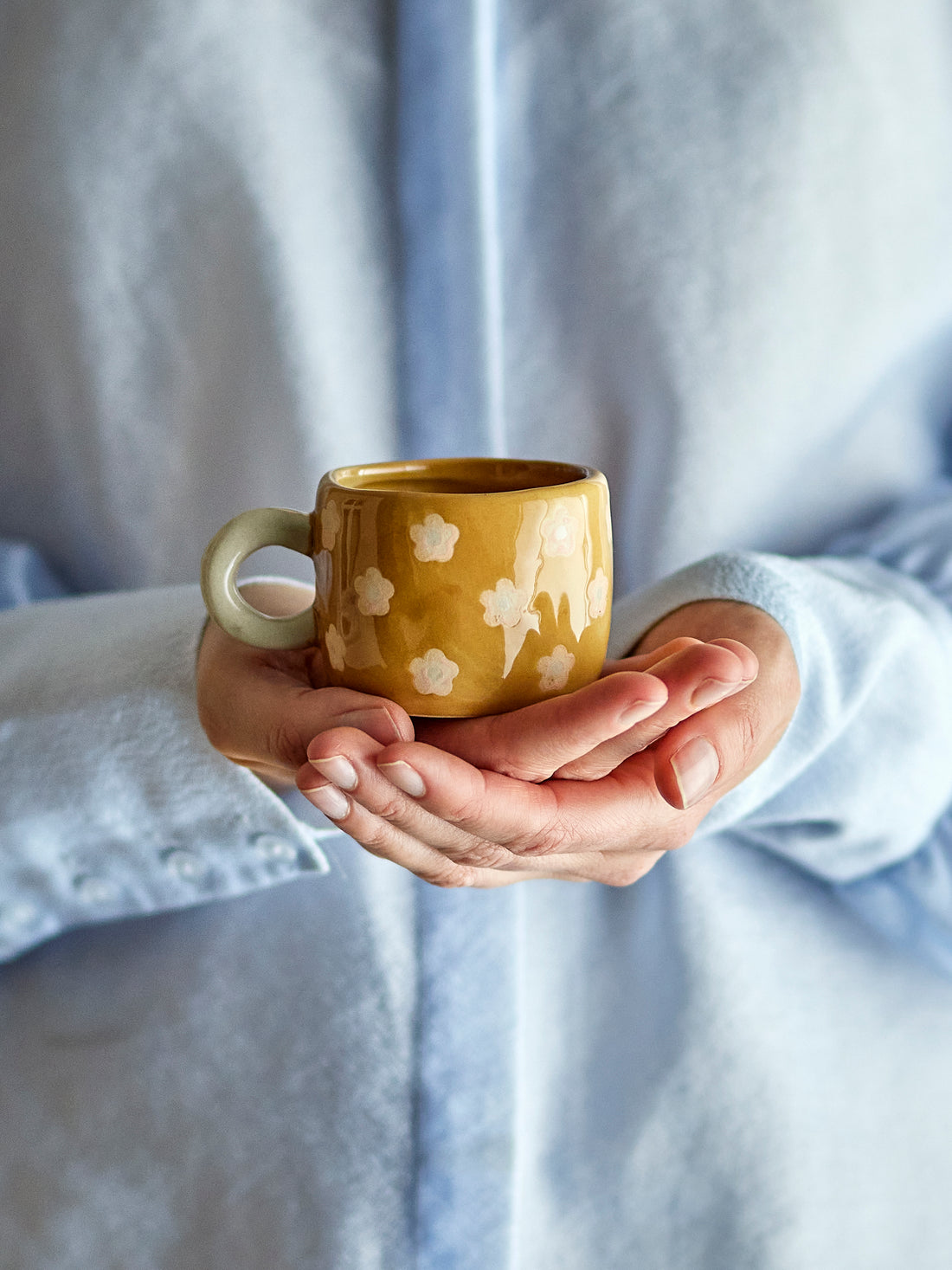 Nini Mini Mug- Ochre, Brown - Stoneware