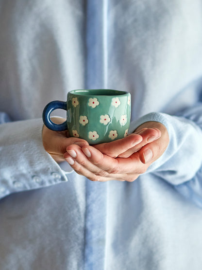 Nini Mini Mug - Blue Floral - Stoneware