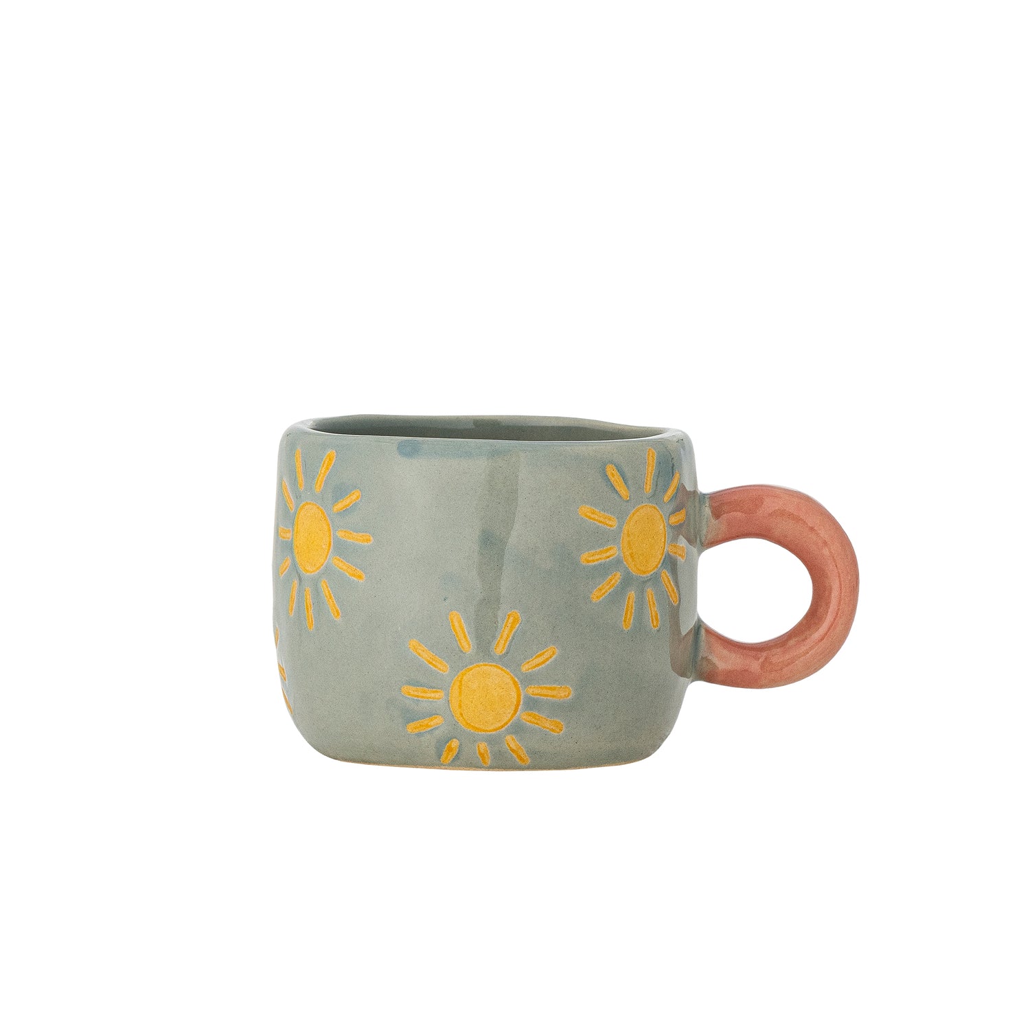 Nini Mini Cup - Ochre, Blue Sunshine - Stoneware