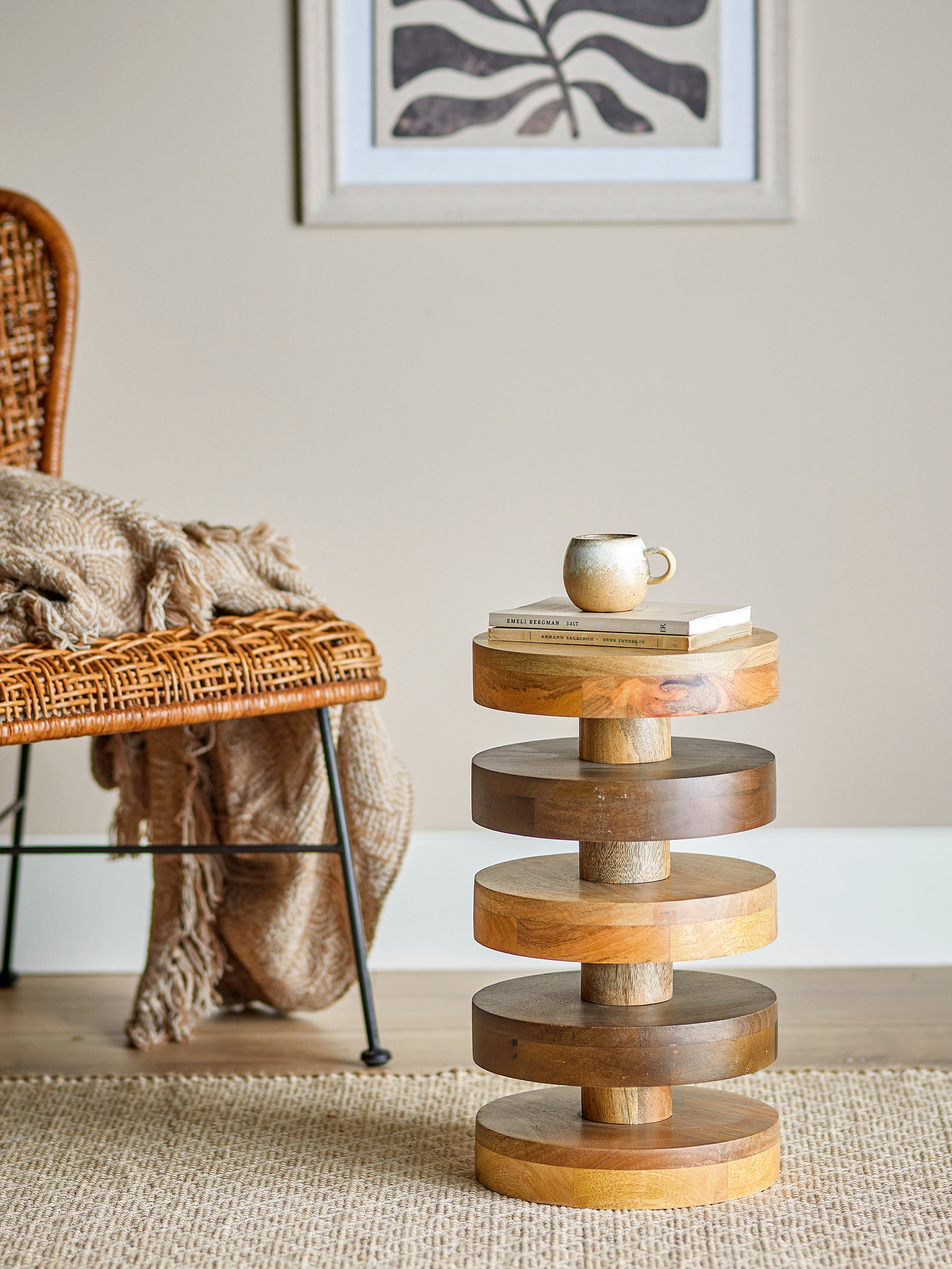 Franka Side Table - Shaded Brown - Mango Wood