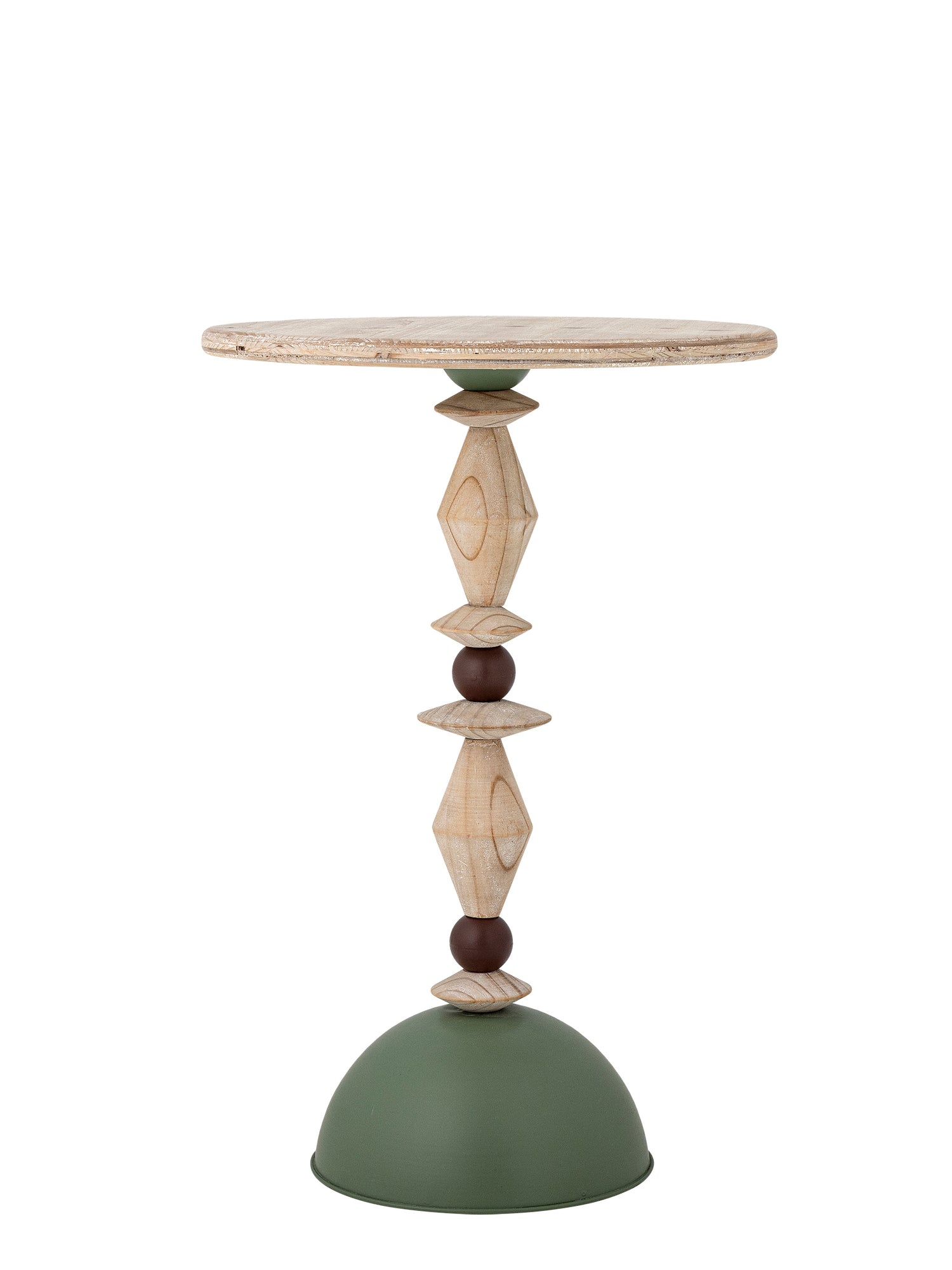 Mannelli Side Table, Green, Firwood