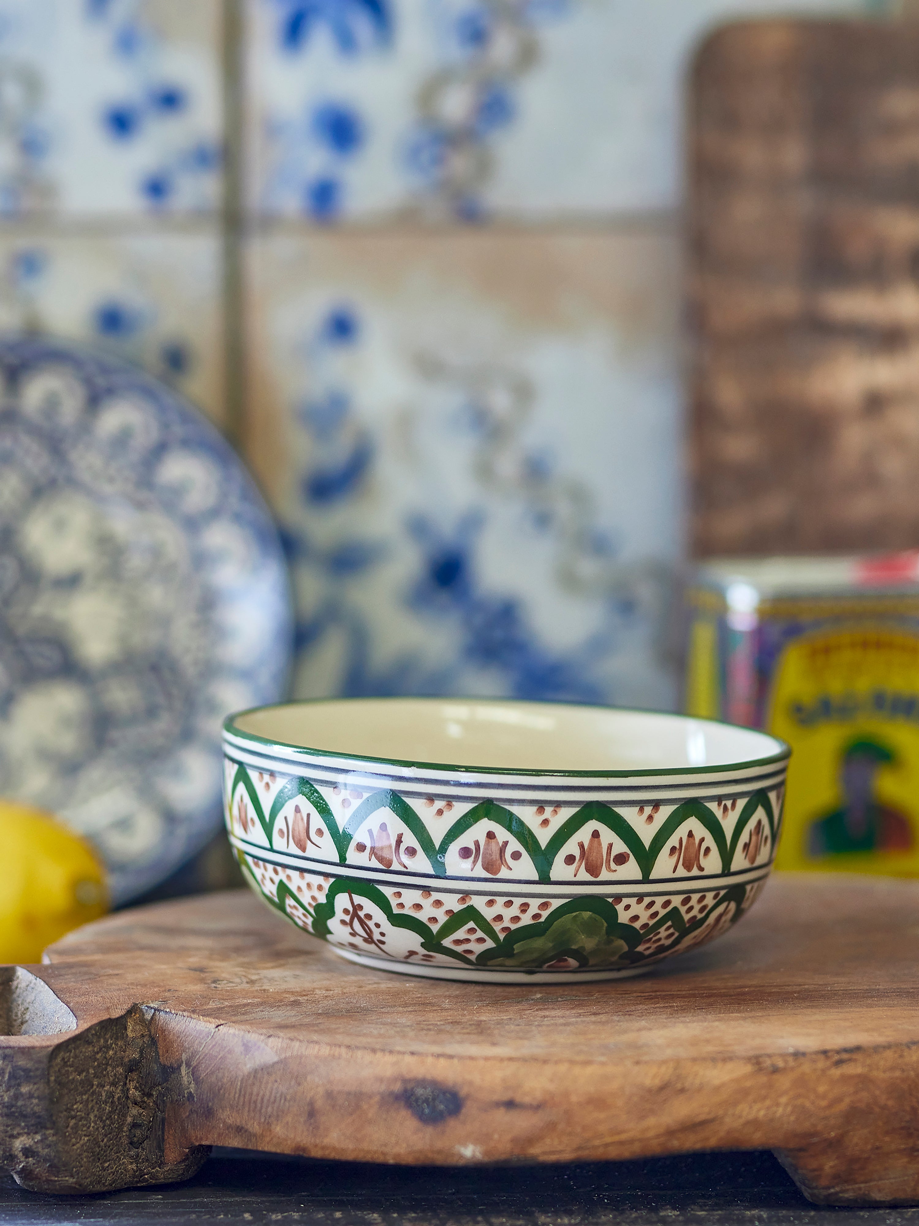 Karlie Bowl, Green, Stoneware D15XH6cm