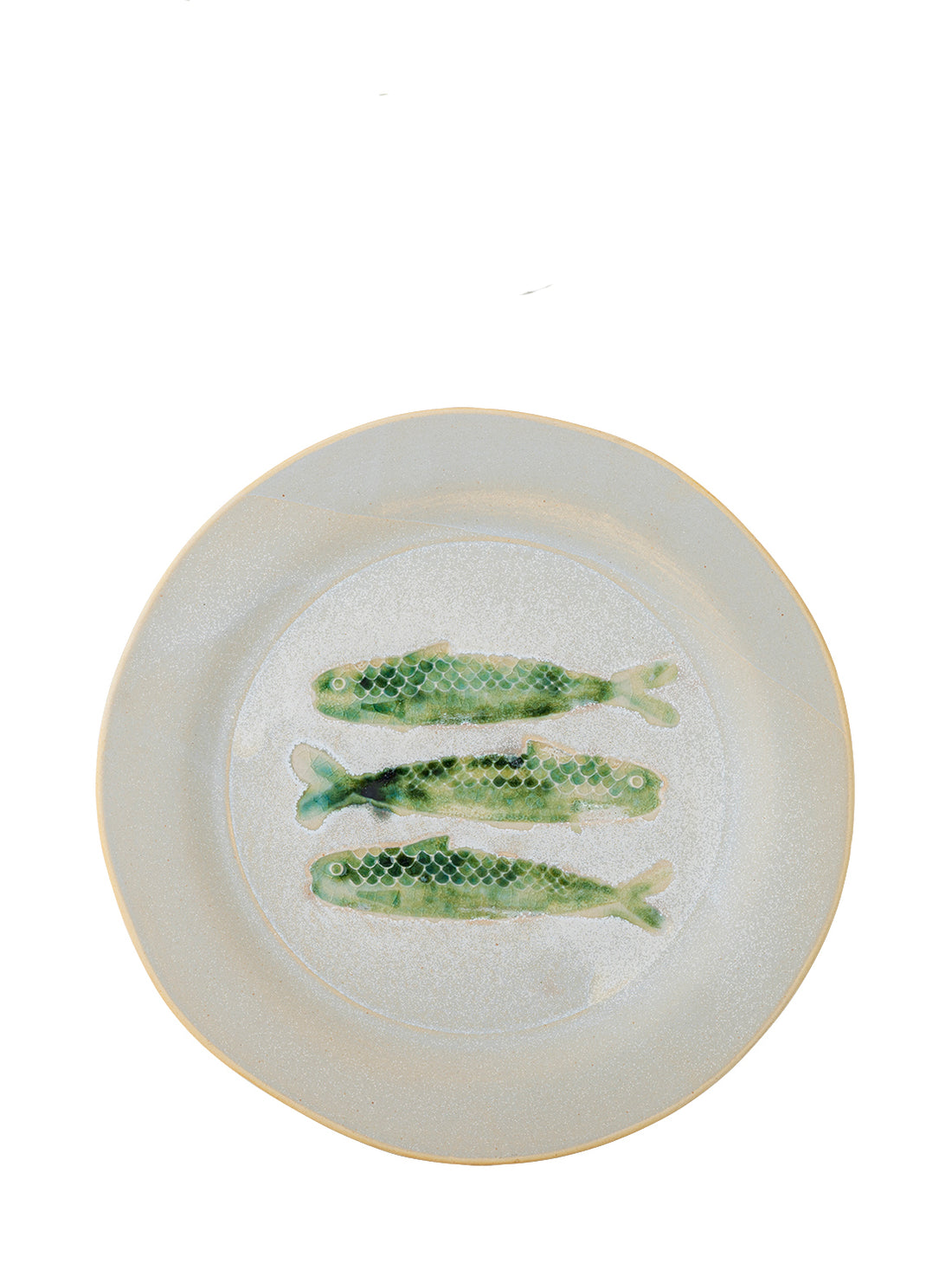 Hadden Plate - Painted Fish - Green