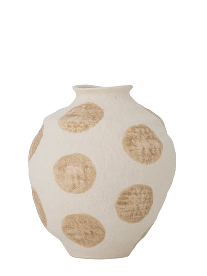 Byron Textured Vase -  Natural Beige - Stoneware