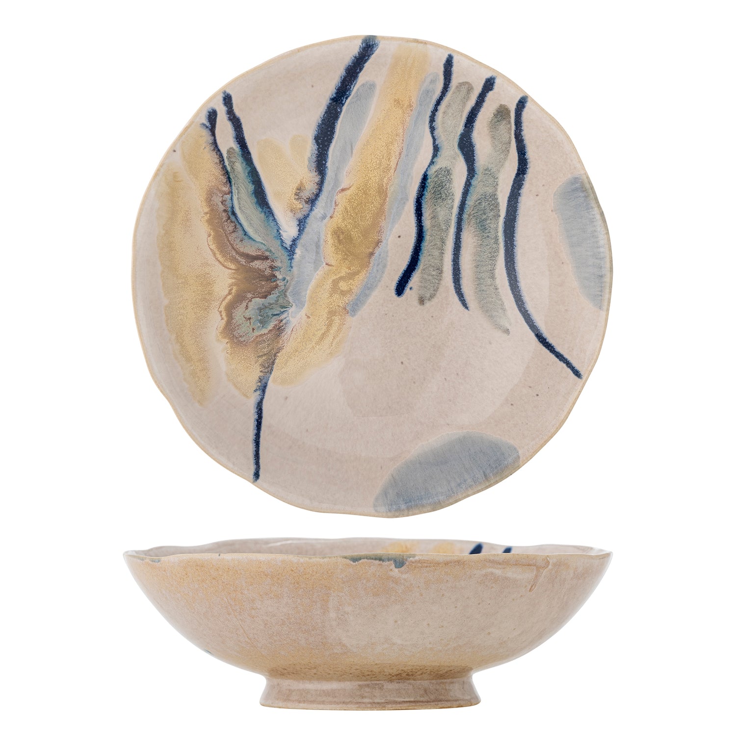 Imogen Large Serving Bowl - Multi - Stoneware