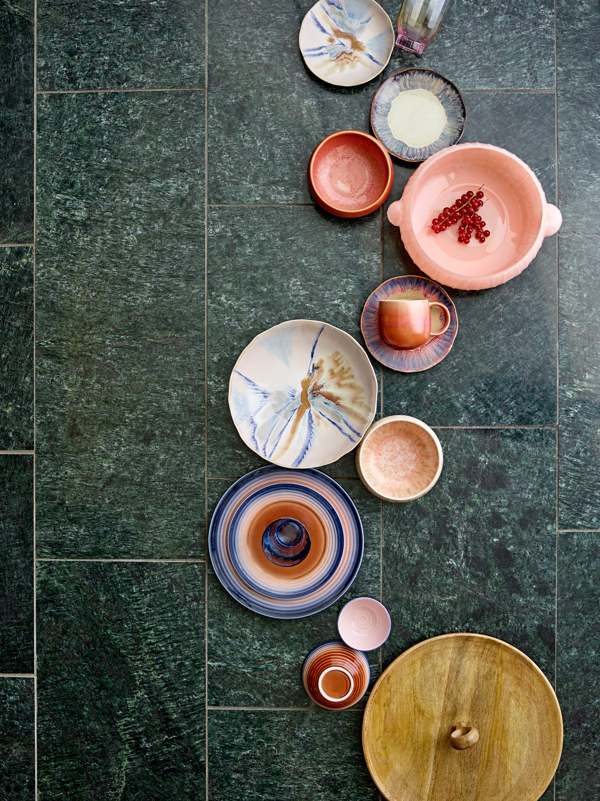 Imogen Large Serving Bowl - Multi - Stoneware