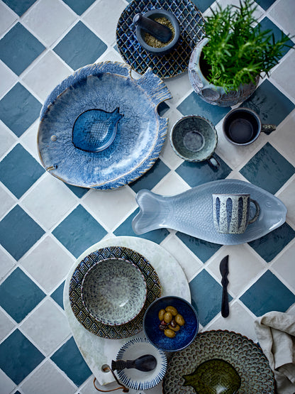 Fae Serving Plate - Blue - Stoneware