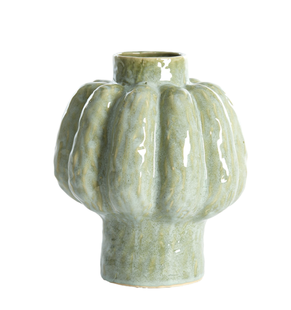 Alveri Mint Green Ceramic Vase - 2 Sizes Available