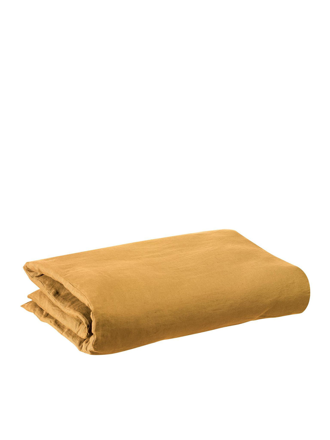 Zeff Linen King Size Duvet Cover - Ochre - 240x220cm