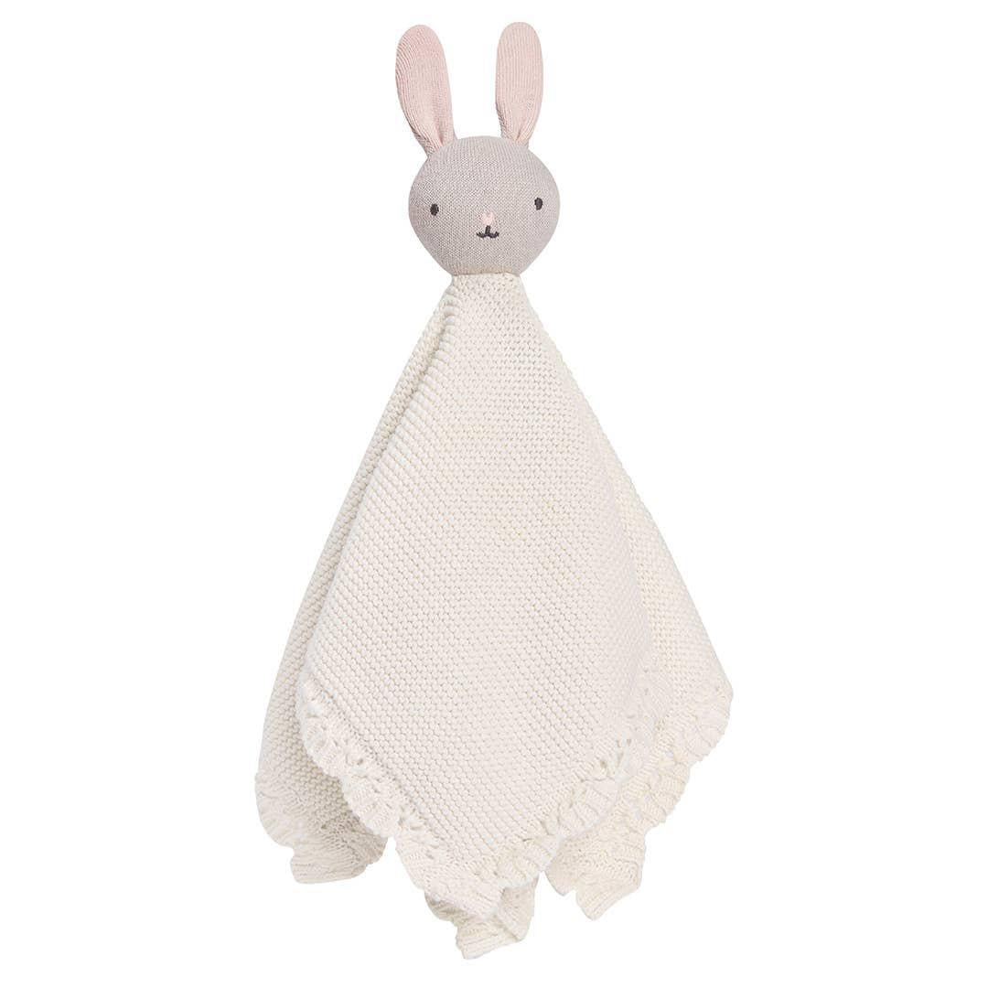 Knitted Cuddle Cloth - Blushing Bunny