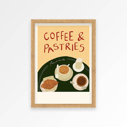 Coffee &amp; Pastries in Paris Print