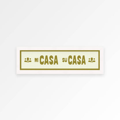Mi Casa Su Casa Panoramic Framed Print