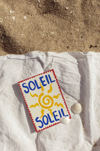 Soleil Hand Painted Print