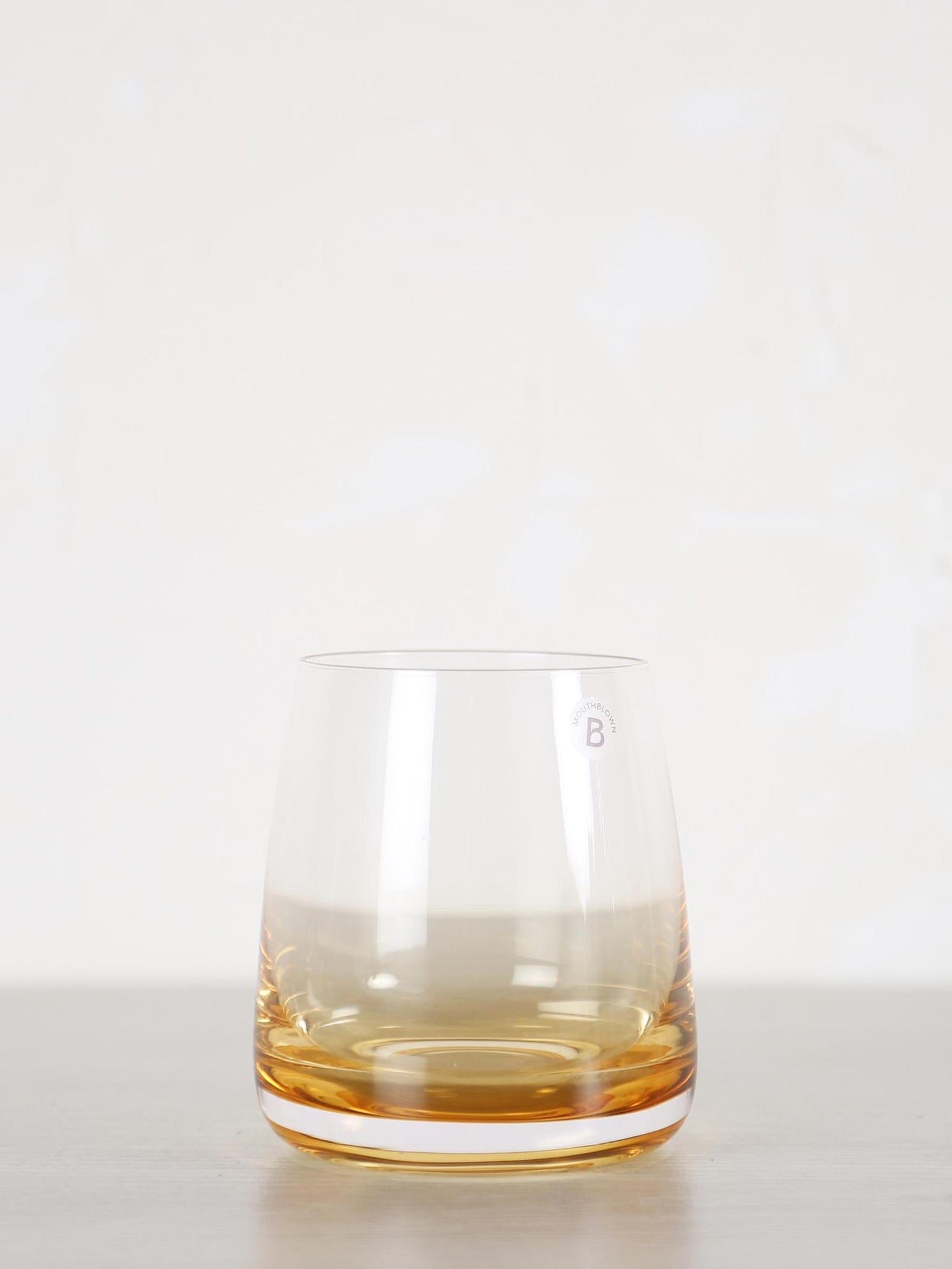 Amber Mouthblown Tumbler