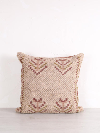 Aaina Wool And cotton cushion - Dusty pink - 2 sizes available
