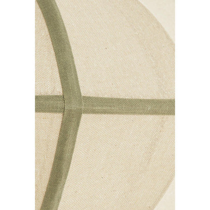Mirleys Natural Linen Hanging Lamp - Olive, Crème, Beige - 2 Sizes Available