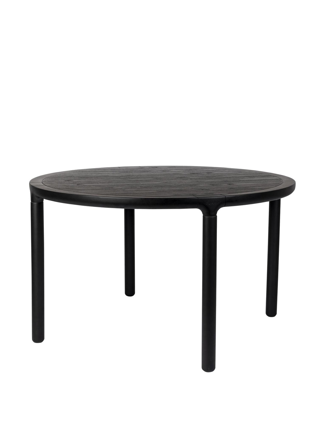 Storm Wooden Round Dining Table - Black