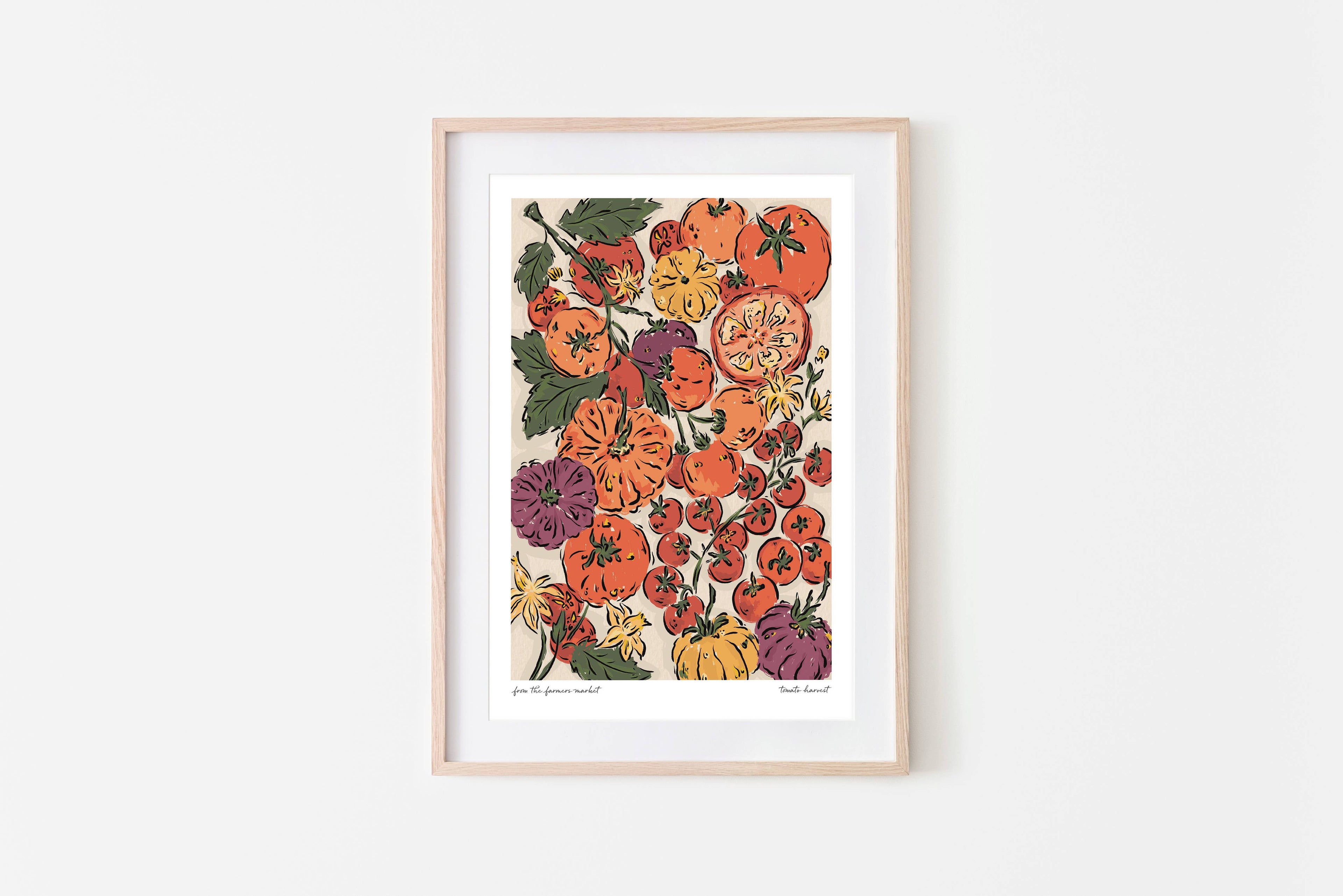 Tomato Harvest Art Print - The Farmers Market Collection