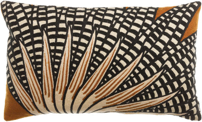 Embroidered Patterned Cushion - Ewan - 3 Colours Available