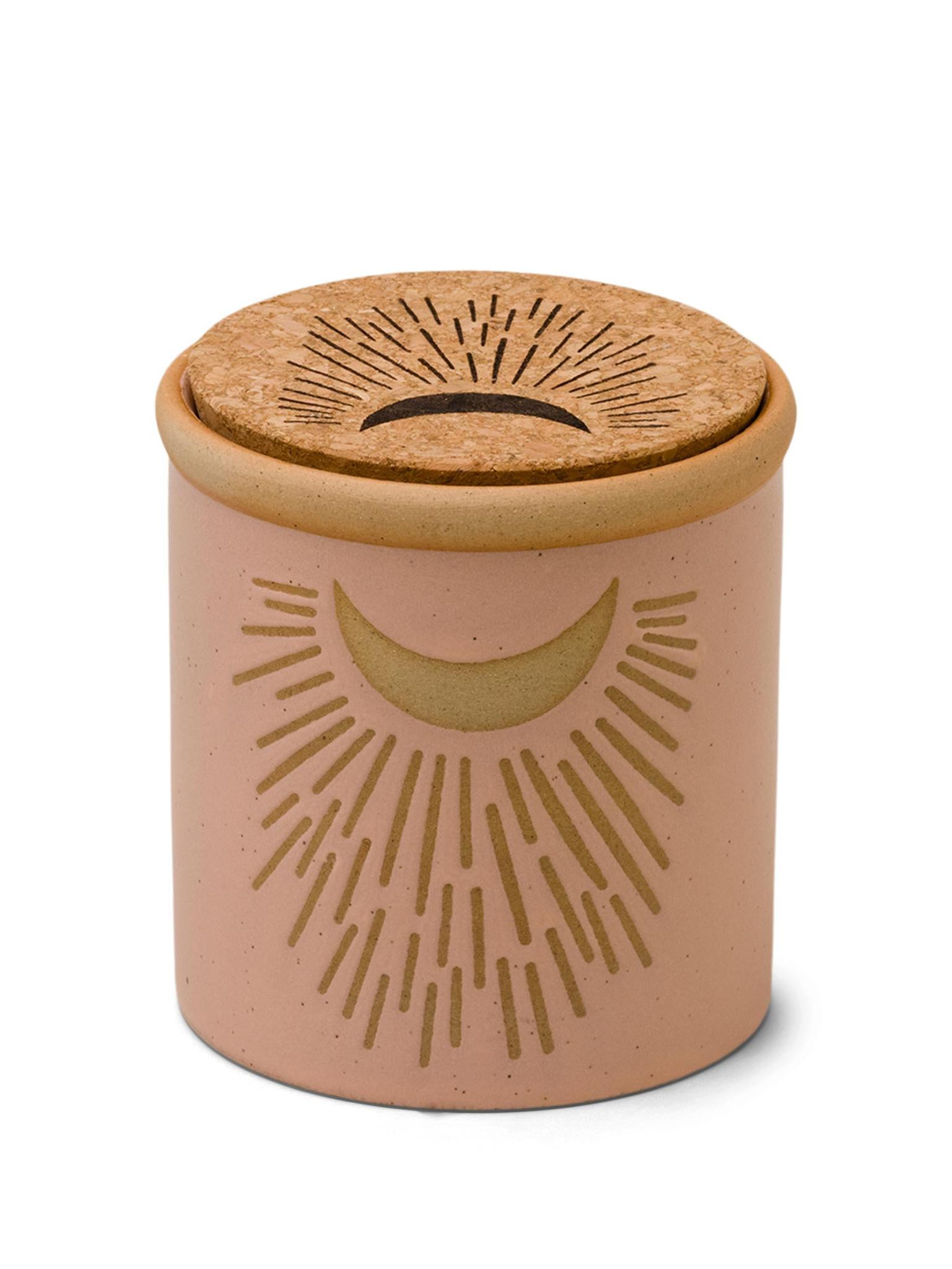 Dune Ceramic Candle 8 oz./226g - Pink - Wildflowers &amp; Birch