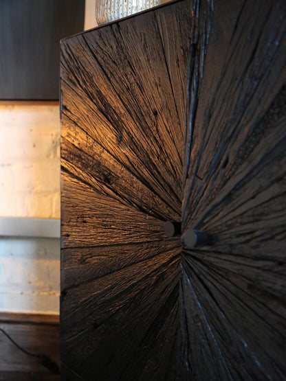 Damera Black Wooden cabinet