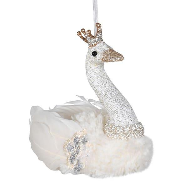 Decorative Embroidered Swan
