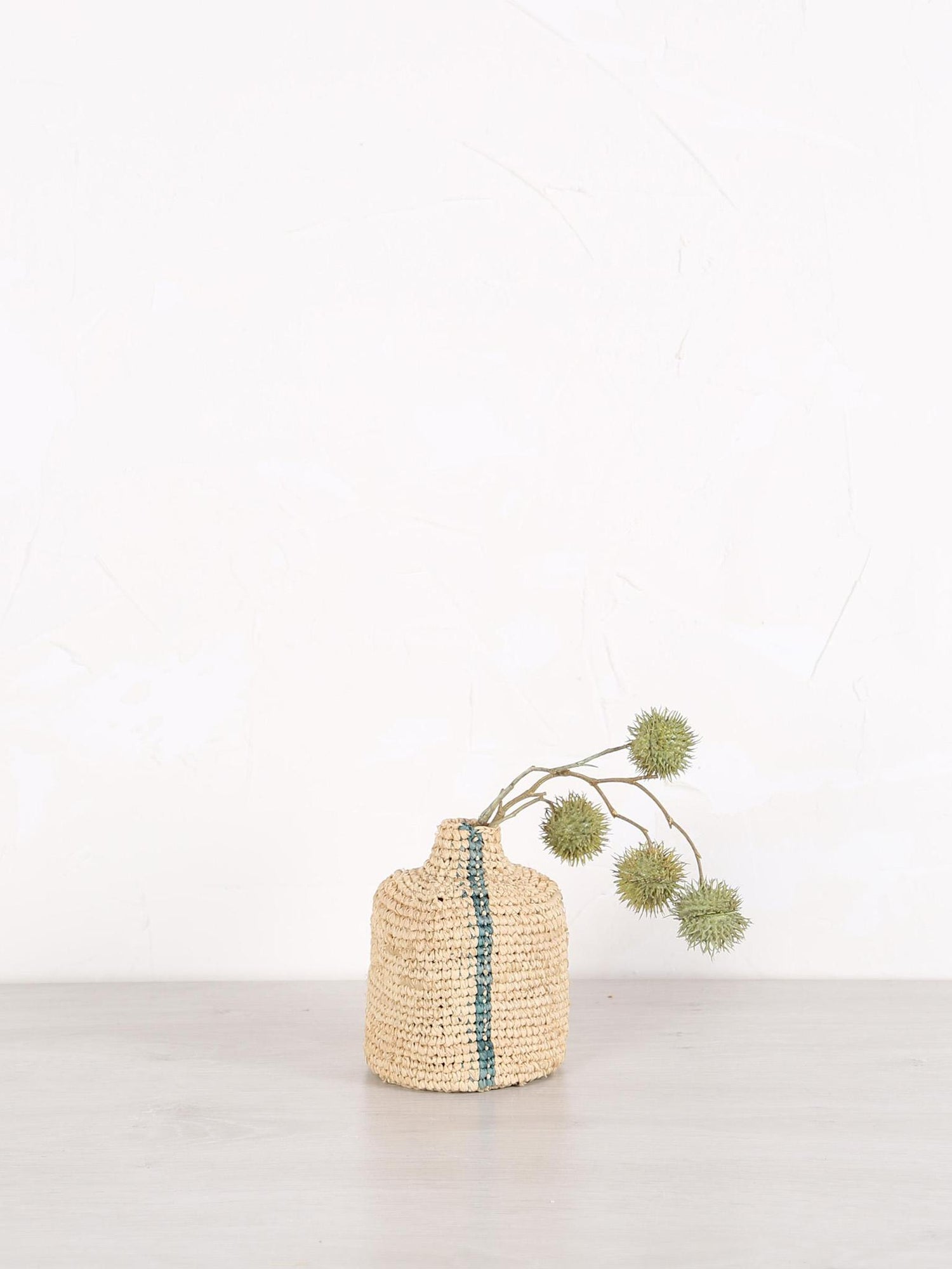 Small Woven Vertical Striped Bud/Bottle Vase