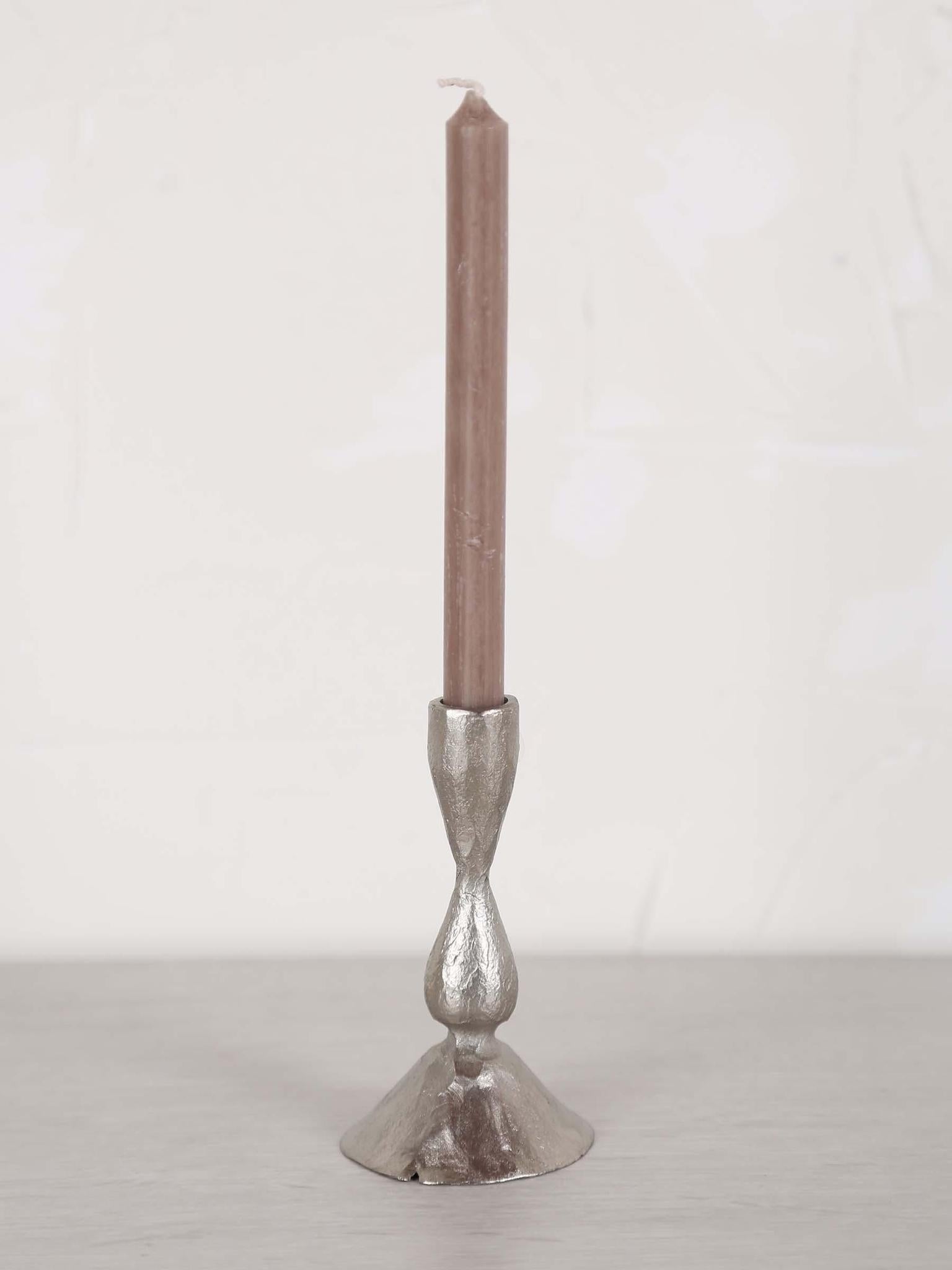 Ingrid candlestick - Antique Silver