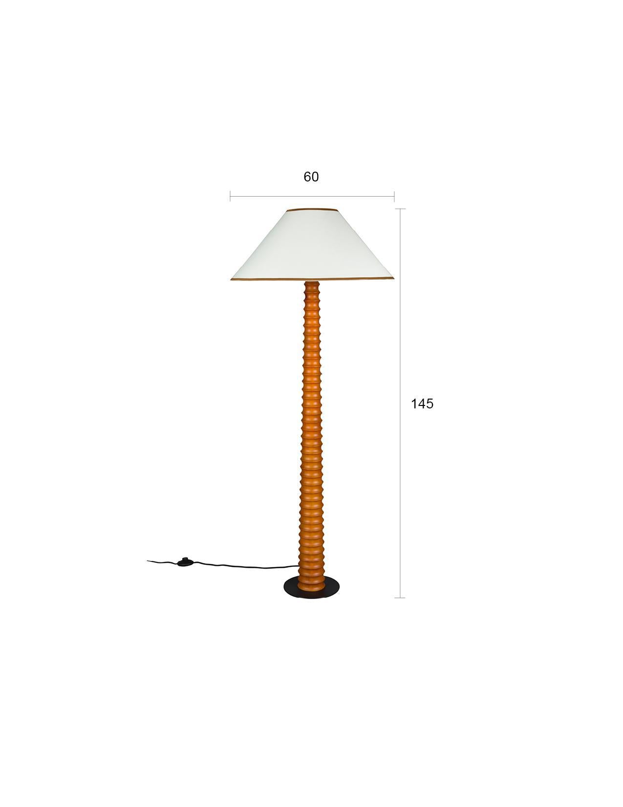 Horace Oak Wood Lamp - 2 Sizes Available
