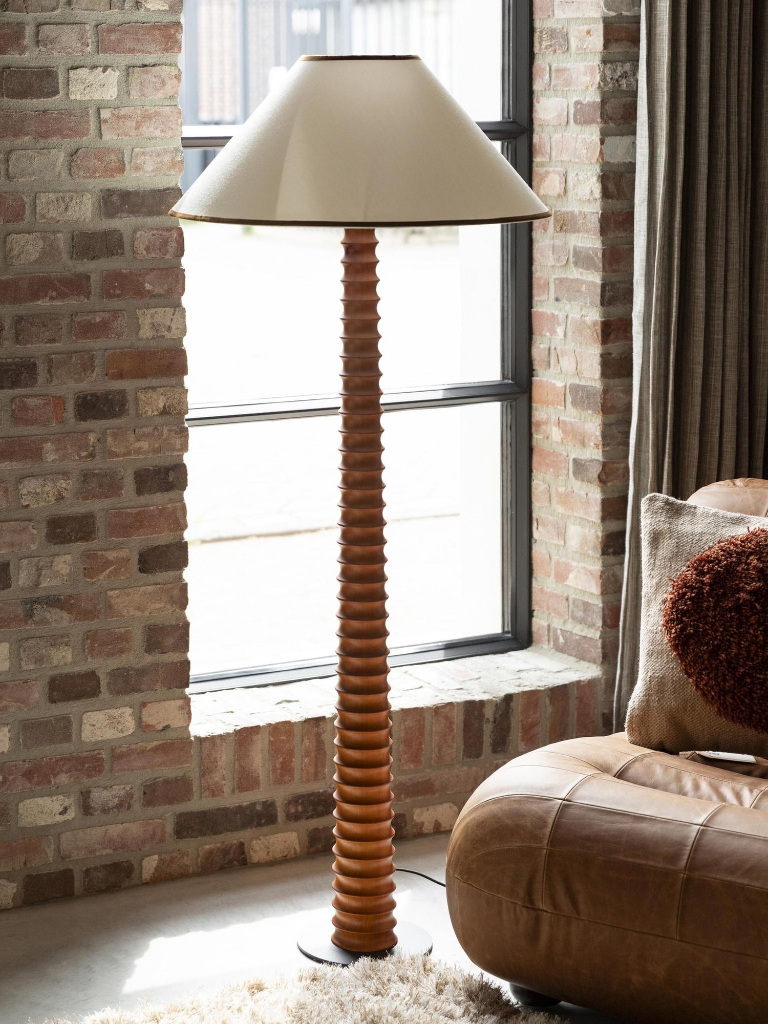 Horace Oak Wood Lamp - 2 Sizes Available