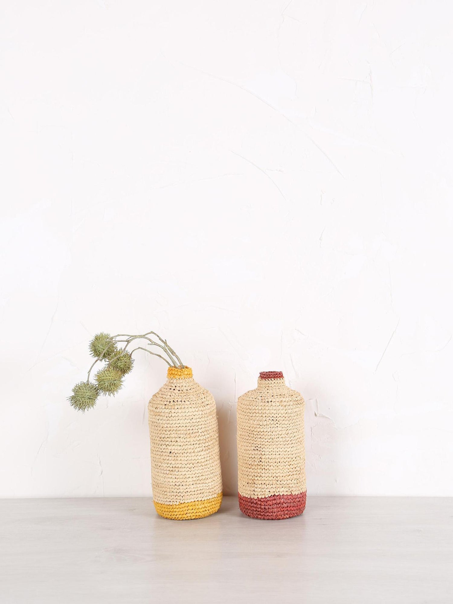 Medium Woven Bud/Bottle Vase - 2 colours available
