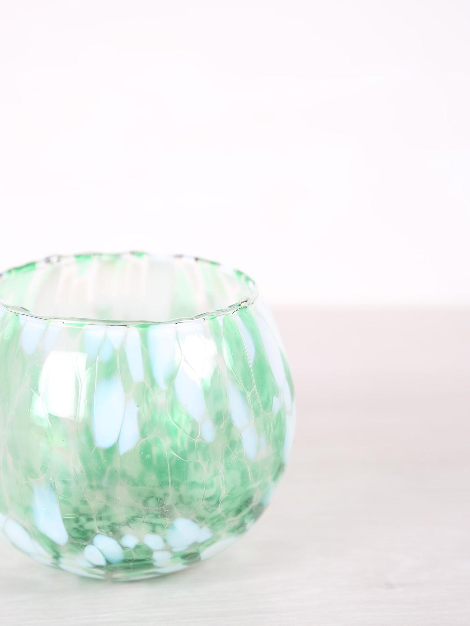 Halleye Round Stormlight Glass Pot - 3 Colours Available