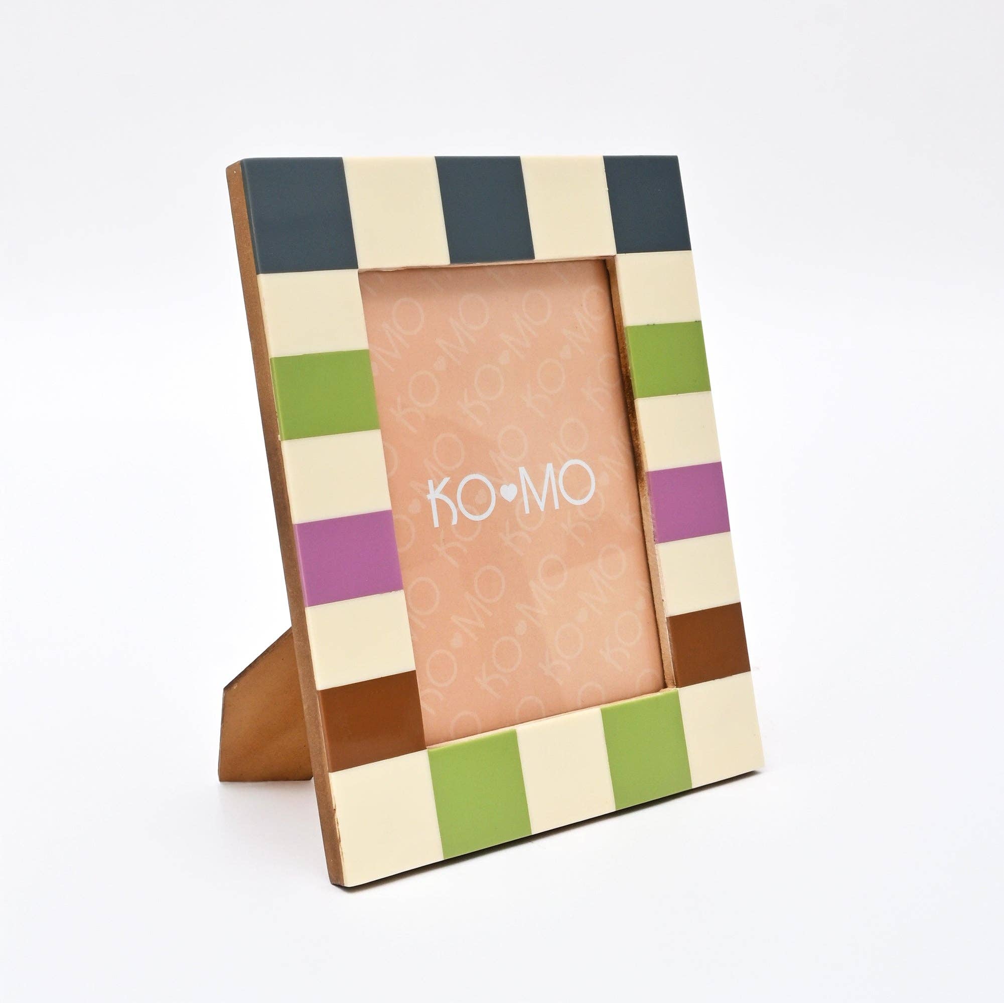 Checkered Resin Photo Frame - Multi Hues