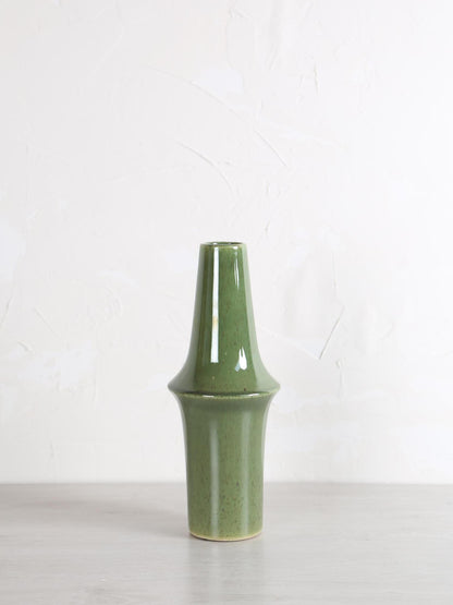 Cashay Dark Green Ceramic Vase - 2 Sizes Available