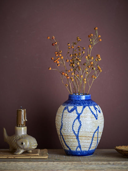 Avon Vase - Blue Ceramic