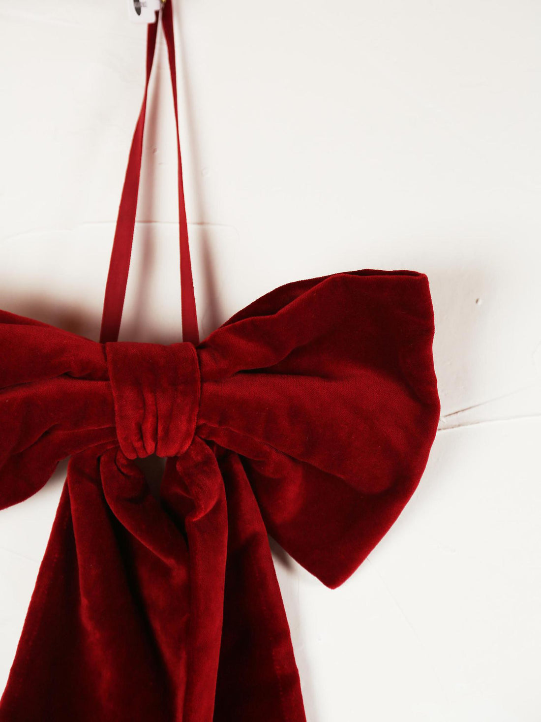 Red Velvet Hanging Bow
