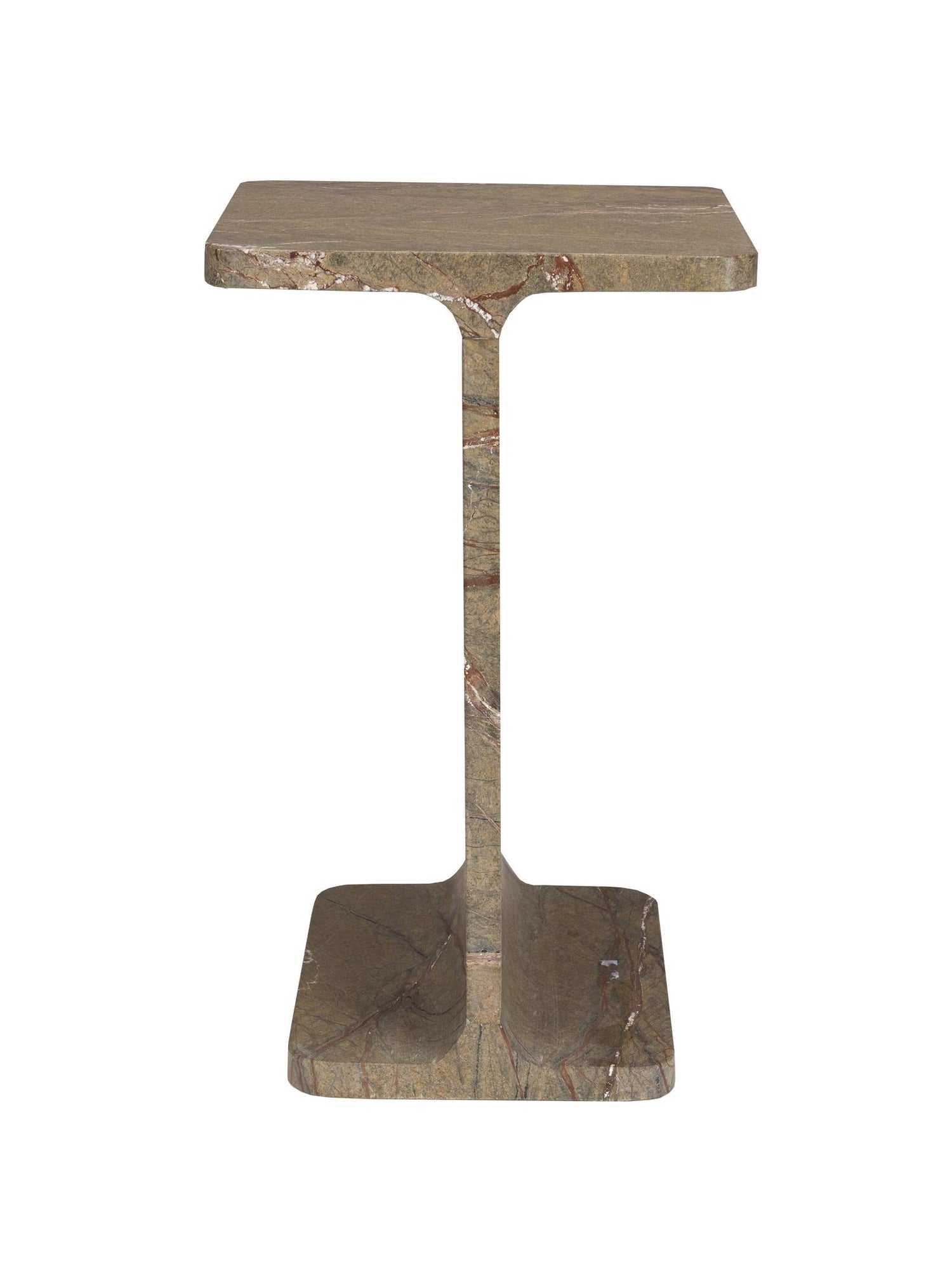 Satpura Brown Marble Side Table