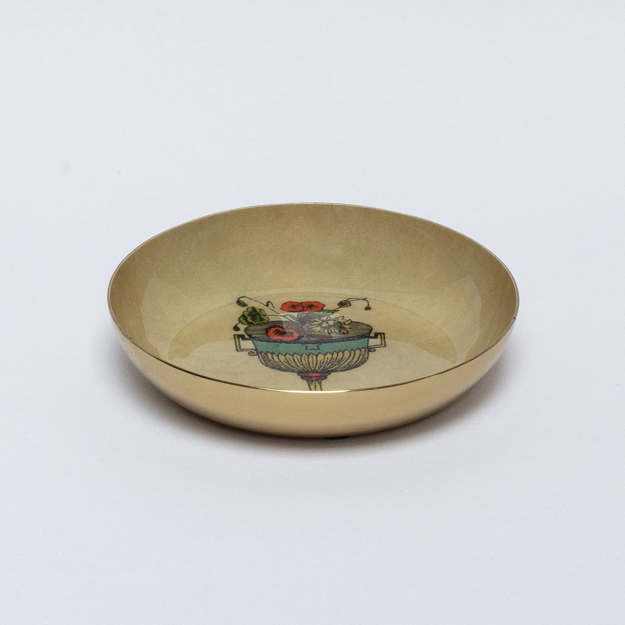 Round Enamel Tray - Tarot Cup