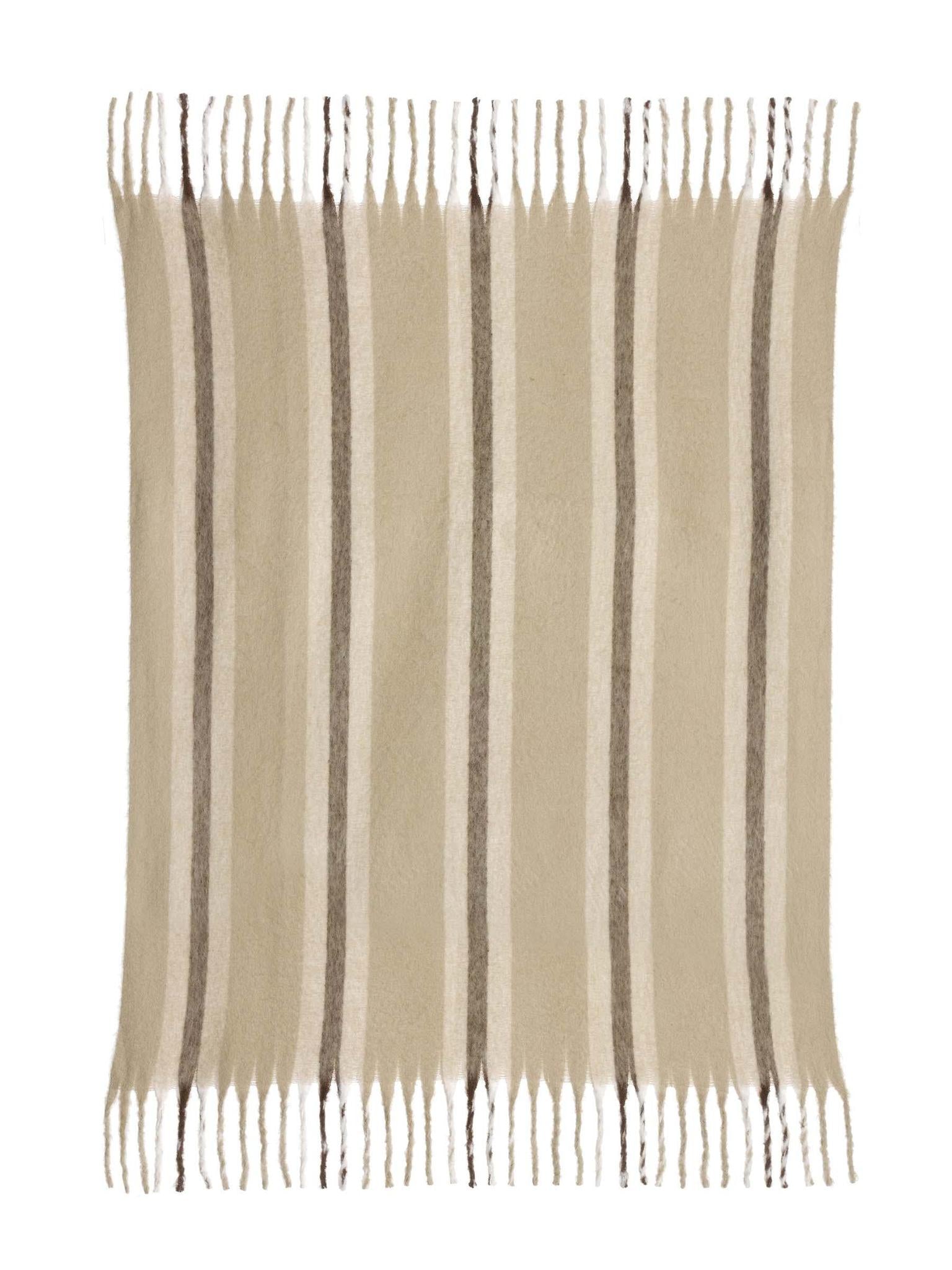 Isabel Recycled Striped Fringed Throw - Nauge