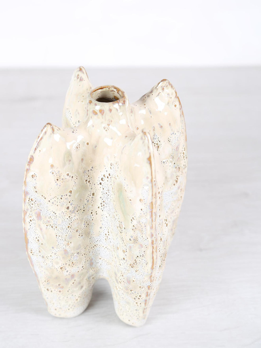 Shareece Cream Ceramic Shaped Vase - 3 Sizes Available