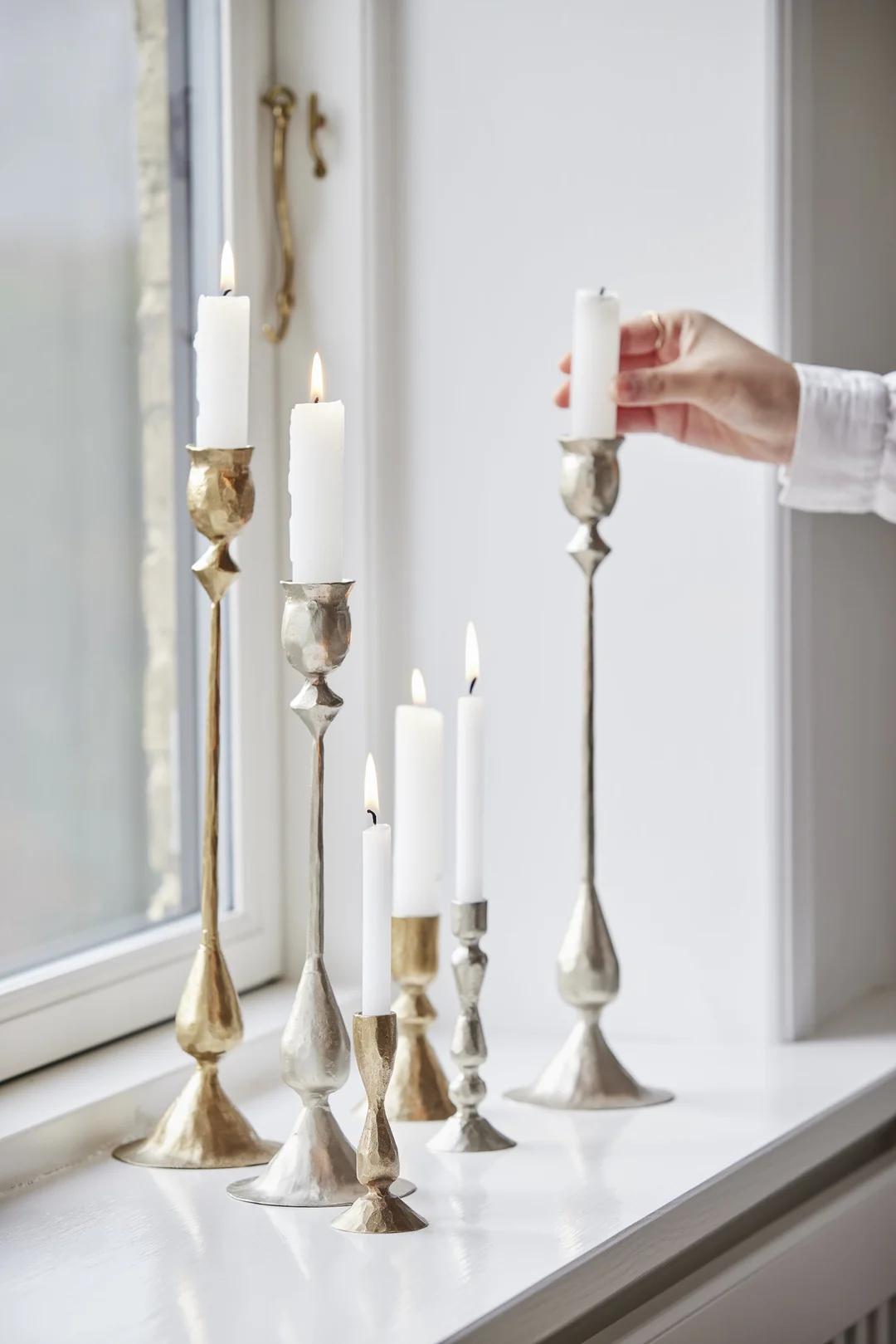Ingrid candlestick - Brass