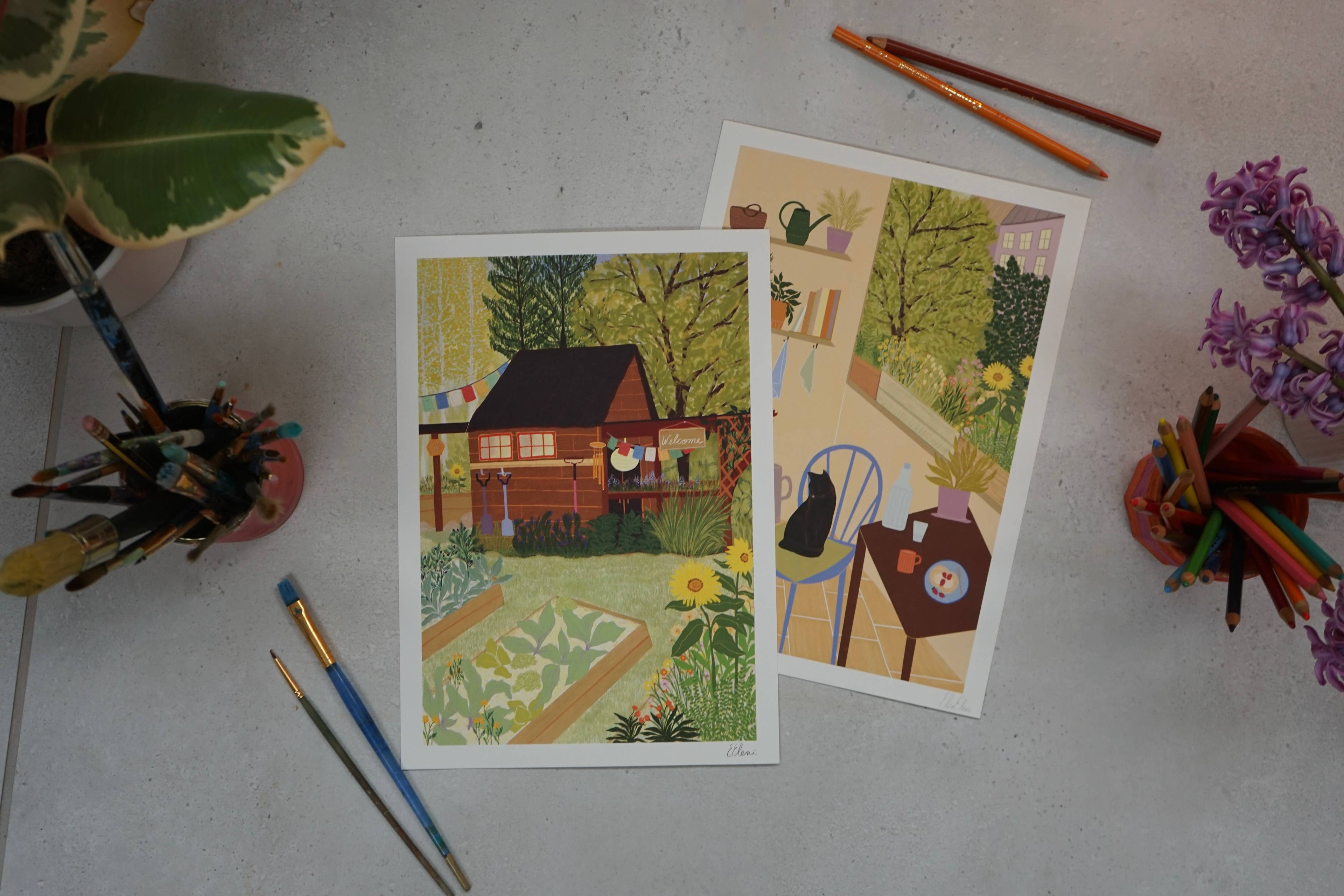 Veggie Garden Art Print | Gardener&